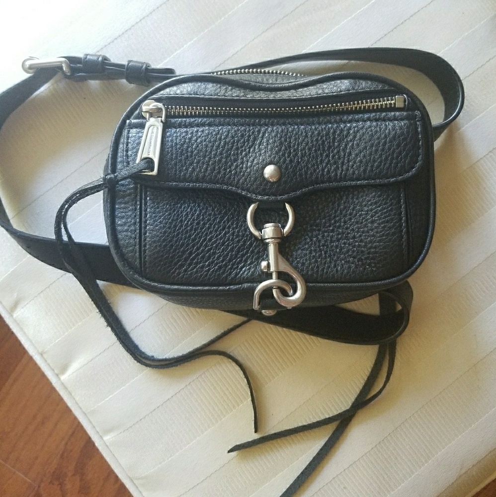 Rebecca Minkoff Black Leather Fanny Pack Like New